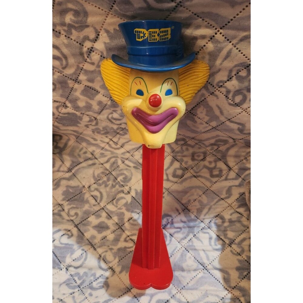 Pez Giant Peter The Clown Vintage Pez Package Dispenser